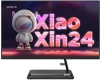 Моноблок Lenovo XiaoXin 23.8" Full HD Ryzen 5 7430U (2.3) 8Gb SSD512Gb RGr Windows 11 Pro GbitEth WiFi BT 90W клавиатура мышь Cam черный 1920x1080