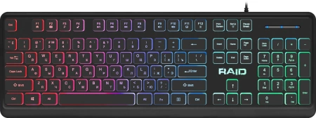 Клавиатура Defender GK-778DL черный USB slim for gamer LED (45778) кабель 1.5м
