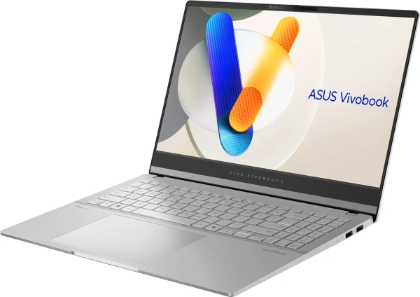 Ноутбук Asus VivoBook S15 OLED M5506NA-MA013 Ryzen 5 7535HS 16Gb SSD1Tb AMD Radeon 660M 15.6" OLED 3K (2880x1620) без ОС silver WiFi BT Cam (90NB14D3-M004S0)