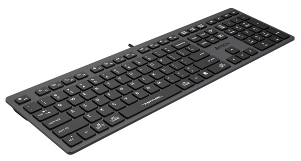 Клавиатура A4Tech FX50 серый USB slim Multimedia (FX50 GREY) кабель 1.5м