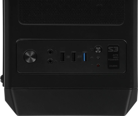 Корпус Zalman S3 TG черный без БП ATX 5x120mm 2xUSB2.0 1xUSB3.0 audio bott PSU