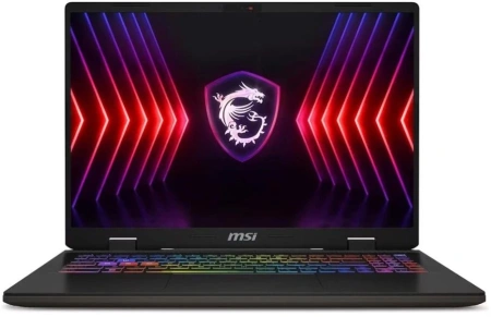 Ноутбук MSI Sword 16 HX B13VGKG-855XRU Core i7 13700HX 16Gb SSD1Tb NVIDIA GeForce RTX4070 8Gb 16" IPS FHD+ (1920x1200) FreeDOS grey space WiFi BT Cam (9S7-15P214-855)