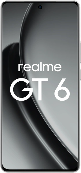 Смартфон Realme RMX3851 GT 6 256Gb 12Gb серебристый моноблок 3G 4G 2Sim 6.78" 1264x2780 Android 14 50Mpix 802.11 a/b/g/n/ac/ax NFC GPS GSM900/1800 GSM1900 Protect