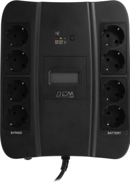Источник бесперебойного питания Powercom Spider SPD-550U LCD USB 330Вт 550ВА черный