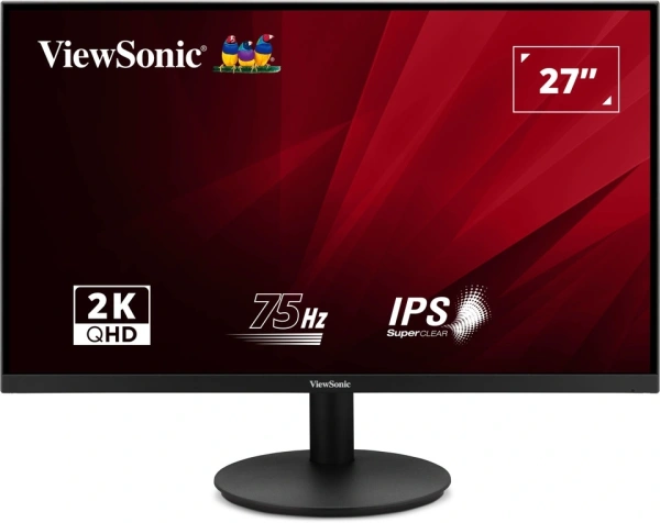 Монитор ViewSonic 27" VA2708-2K-HD-2 черный IPS LED 4ms 16:9 HDMI матовая 300cd 178гр/178гр 2560x1440 75Hz DP Quad HD 2K (1440p) 4.1кг