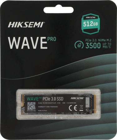Накопитель SSD Hikvision PCIe 3.0 x4 512GB HS-SSD-WAVE PRO(P) 512G M.2 2280