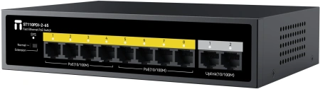 Коммутатор Netis ST110PDI-2-65 10x100Мбит/с 8PoE неуправляемый
