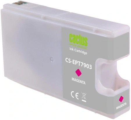 Картридж струйный Cactus CS-EPT7903 79XL пурп.пигм. (24мл) для Epson WorkForce WF-4630 Pro/WF-4640 Pro/WF-5110 Pro с чипом