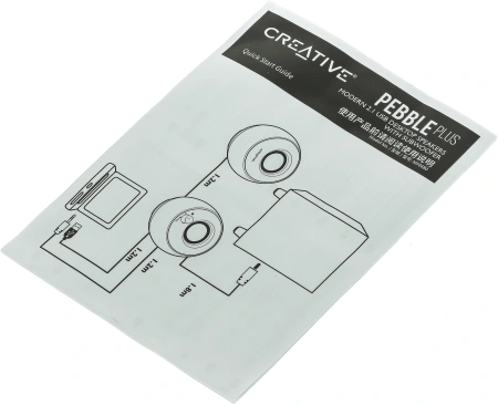 Колонки Creative PEBBLE PLUS 2.1 черный 8Вт