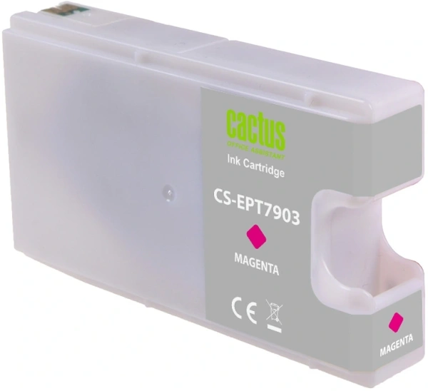 Картридж струйный Cactus CS-EPT7903 79XL пурп.пигм. (24мл) для Epson WorkForce WF-4630 Pro/WF-4640 Pro/WF-5110 Pro с чипом