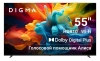 Телевизор LED Digma 55" DM-LED55UBB33 Яндекс.ТВ Frameless Metal черный 4K Ultra HD 60Hz DVB-T DVB-T2 DVB-C DVB-S DVB-S2 USB WiFi Smart TV