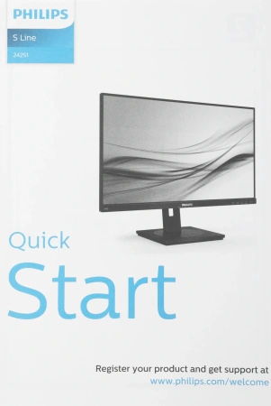Монитор Philips 23.8" 242S1AE (00/01) черный IPS LED 16:9 DVI HDMI M/M матовая HAS Piv 1000:1 300cd 178гр/178гр 1920x1080 75Hz VGA DP FHD 4.83кг