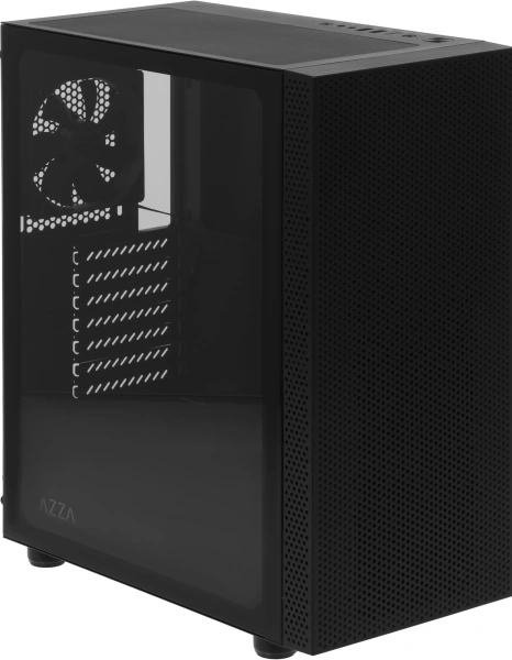 Корпус Azza Celesta F черный без БП ATX 5x120mm 5x140mm 2xUSB2.0 1xUSB3.0 audio bott PSU