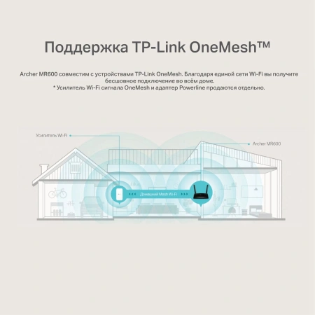 Роутер беспроводной TP-Link Archer MR400 AC1200 10/100BASE-TX черный