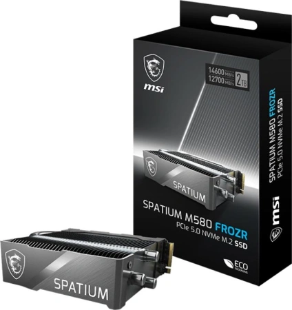 Накопитель SSD MSI PCIe 5.0 x4 2TB S78-440Q780-P83 M580 FROZR Spatium M.2 2280