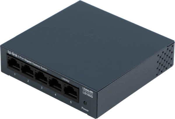 Коммутатор TP-Link LS105G (L2) 5x1Гбит/с неуправляемый
