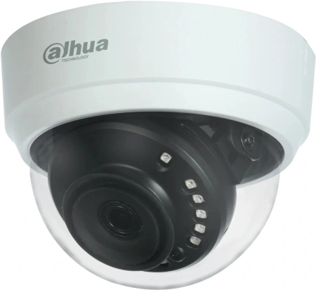 Камера видеонаблюдения аналоговая Dahua DH-HAC-D1A21P-0360B 3.6-3.6мм HD-CVI HD-TVI цв. корп.:белый
