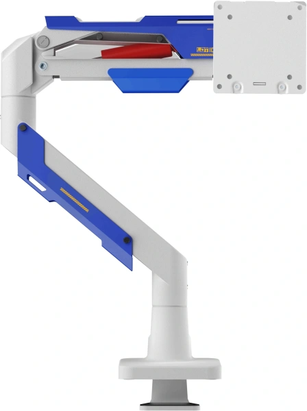 Кронштейн для мониторов Ultramounts UM743WB белый/синий 24"-57" макс.30кг крепление к столешнице поворот и наклон