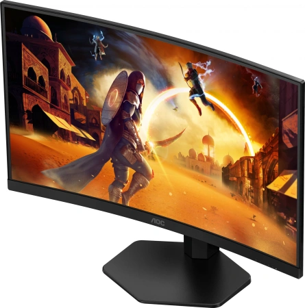 Монитор AOC 27" Gaming CQ27G4X черный VA LED 16:9 HDMI матовая HAS Piv 300cd 178гр/178гр 2560x1440 180Hz FreeSync Premium Pro DP Quad 2K (1440p) 5.91кг