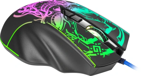 Мышь Defender Bulletstorm GM-928 черный оптическая 7200dpi USB 6but (52928)