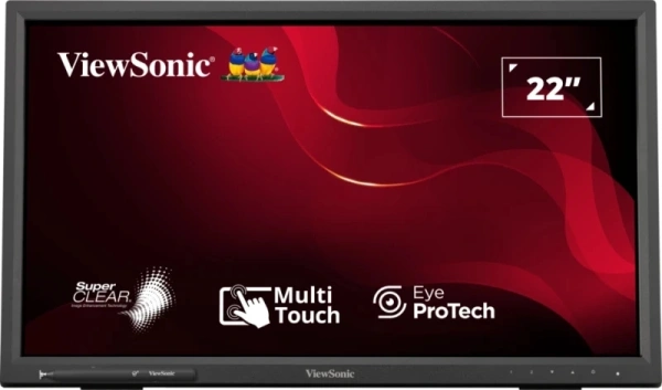 Монитор ViewSonic 21.5" TD2223-2 черный VA LED 16:9 DVI HDMI M/M глянцевая 250cd 178гр/178гр 1920x1080 75Hz VGA FHD USB Touch 4.2кг