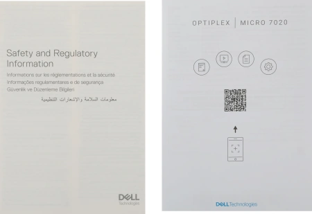 Неттоп Dell Optiplex 7020 Micro i3 14100T (2.7) 16Gb SSD512Gb UHDG 730 Linux Ubuntu GbitEth WiFi BT 90W мышь клавиатура черный (7020-3620)