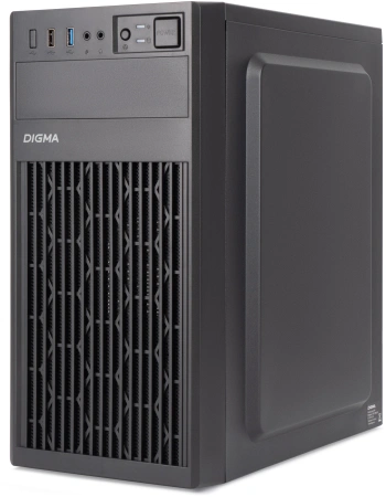 Корпус Digma DCC-MN302 черный без БП mATX 1x80mm 2x120mm 1xUSB2.0 1xUSB3.0 audio