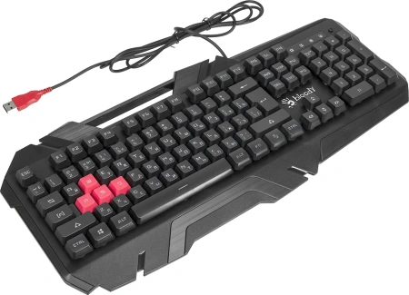 Клавиатура A4Tech B150N черный USB for gamer LED (подставка для запястий)