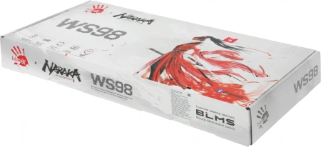 Клавиатура A4Tech WS98 Naraka механическая серый/красный USB беспроводная BT/Radio for gamer LED (WS98)