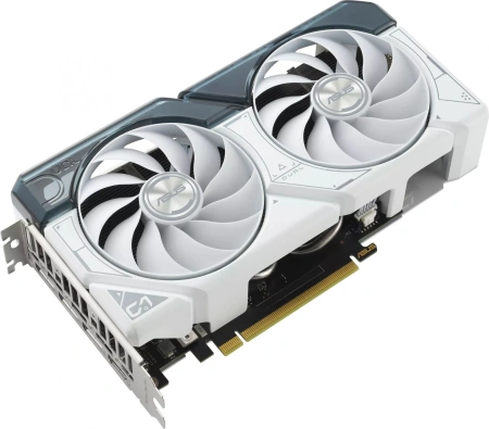 Видеокарта Asus PCI-E 4.0 DUAL-RTX4060TI-O8G-WHITE NVIDIA GeForce RTX 4060TI 8Gb 128bit GDDR6 2565/18000 HDMIx1 DPx3 HDCP Ret