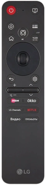 Телевизор LED LG 75" 75NANO81A6A.ARUG черный 4K Ultra HD 60Hz DVB-T DVB-T2 DVB-C DVB-S DVB-S2 USB WiFi Smart TV