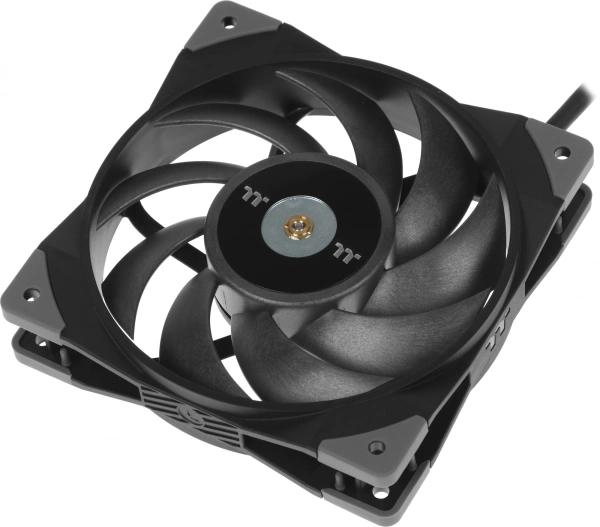 Вентилятор для корпуса Thermaltake Toughfan 12 120х120x25 черный 4-pin 22.3дБ (CL-F117-PL12BL-A) Ret