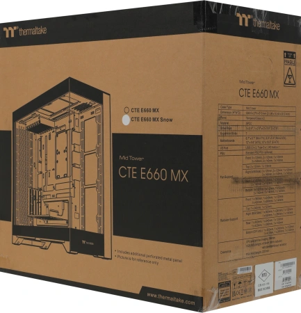 Корпус Thermaltake CTE E660MX Snow белый без БП E-ATX 13x120mm 11x140mm 2xUSB3.0 audio bott PSU