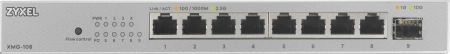 Коммутатор Zyxel XMG-108-ZZ0101F (L2) 8x2.5Гбит/с 1SFP+ неуправляемый