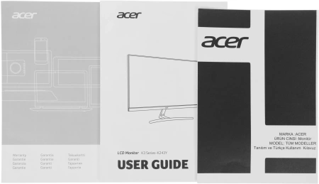 Монитор Acer 23.8" K243YEbmix черный IPS LED 4ms 16:9 HDMI M/M 250cd 178гр/178гр 1920x1080 100Hz FreeSync VGA FHD 3.5кг