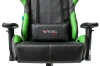 Кресло игровое Zombie VIKING 5 AERO черный/салатовый экокожа с подголов. крестов. пластик