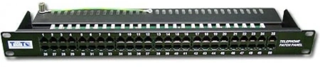 Патч-панель Lanmaster TWT-PP50TEL12 19" 1U 50xRJ-12 кат.3