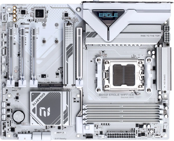 Материнская плата Gigabyte B850 EAGLE WIFI7 ICE Socket AM5 AMD B850 4xDDR5 ATX AC`97 8ch(7.1) 2.5Gg RAID+HDMI+DP