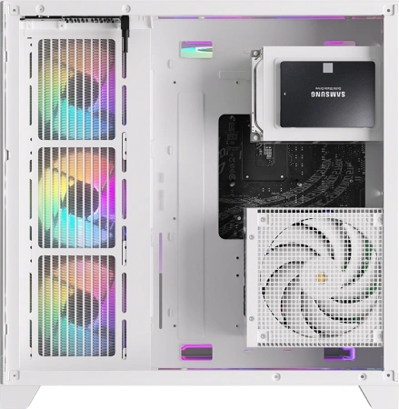 Корпус Formula Crystal Z6 Floe белый без БП ATX 2xUSB3.0 audio bott PSU
