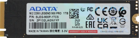 Накопитель SSD A-Data PCIe 4.0 x4 1TB SLEG-900P-1TCS Legend 900 Pro M.2 2280