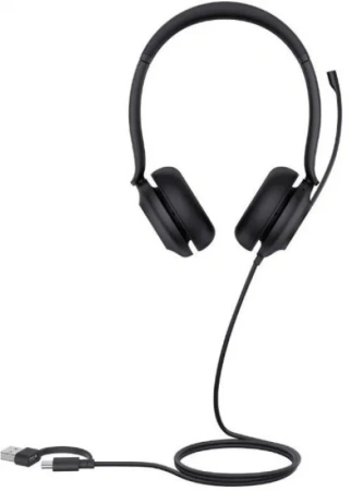 Гарнитура проводная Yealink UH35 Dual UC USB-C/A черный