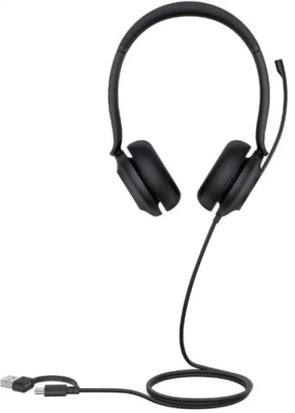 Гарнитура проводная Yealink UH35 Dual UC USB-C/A черный