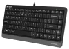 Клавиатура A4Tech FKS11 черный/серый USB (FKS11 GREY) кабель 1.5м