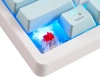 Клавиатура Acer OKW304 механическая белый USB for gamer LED (ZL.KBDCC.01V) кабель 1.8м