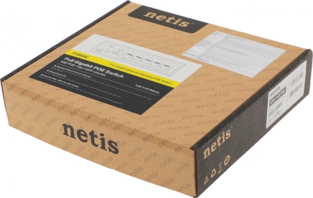 Коммутатор Netis P106GC (L2) 5x1Гбит/с 1SFP 4PoE 60W неуправляемый