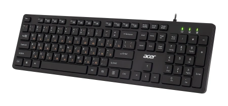 Клавиатура Acer OKW122 черный USB Multimedia (ZL.KBDEE.00C) кабель 1.5м