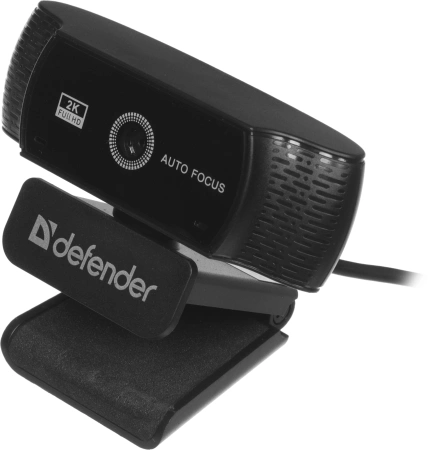 Камера Web Defender G-Lens 2590 черный 3.7Mpix (2160x1440) USB2.0 с микрофоном для ноутбука (63113)