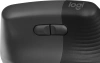 Мышь Logitech Lift графитовый оптическая 4000dpi silent беспров. BT/Radio USB для ноутбука 5but (910-006485)