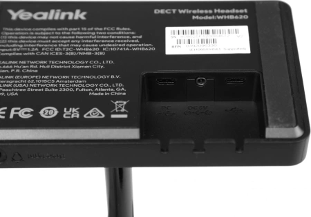 Гарнитура беспроводная Yealink WH62 Dual UC черный