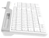 Клавиатура A4Tech FK25 белый/серый USB slim (FK25 WHITE) кабель 1.5м